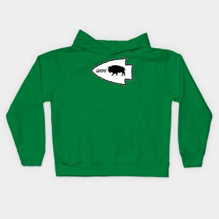 Cherokee Bison Arrowhead Kids Hoodie